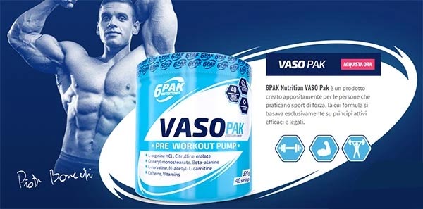 Vaso Pak 320gr 6PAK Nutrition