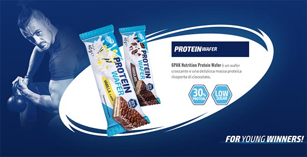 Wafer Proteico 40gr 6Pak Nutriton