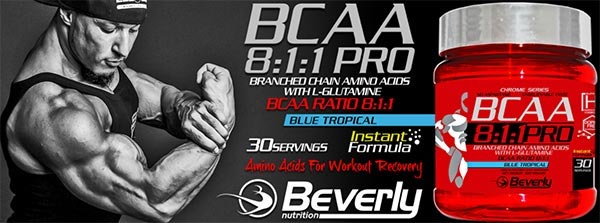 Bcaa 8:1:1 PRO 300 gr Beverly Nutrition