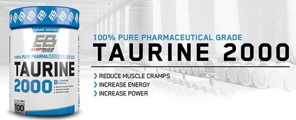 Taurine 2000 Pharmaceutical Grade 200gr Everbuild Nutrition 