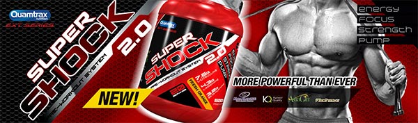 Super Shock Pre Workout 600 gr Quamtrax