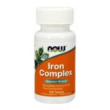 Iron Complex 100 Tablets Now Food