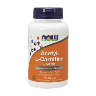 Acetyl L-Carnitina 750mg 90cps Now Food