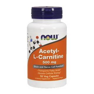 Acetyl L-Carnitina 500 mg 50 cps Now Food