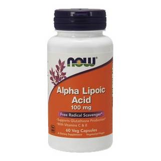 Alpha Lipoic Acid 100mg 60 cps Now food