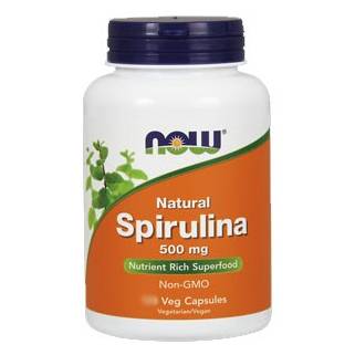 Organic Spirulina 500 mg 200 cps Now Food
