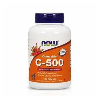 C-500 Chewable 100cps Now Food