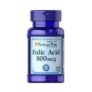 Folic Acid 800mcg 250cps puritan's pride