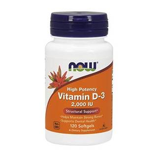 Vitamina D3 2000IU 120softgels Now Food