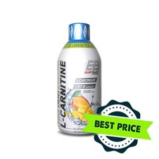 L-carnitine Liquid 3000mg + Green Tea 500ml Everbuild Nutrition