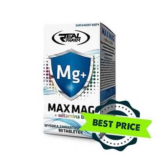 MAX Mag Magnesium + B6 90 cps Real Pharm