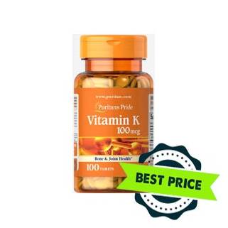 Vitamin K 100mcg 100Tab Puritan's Pride